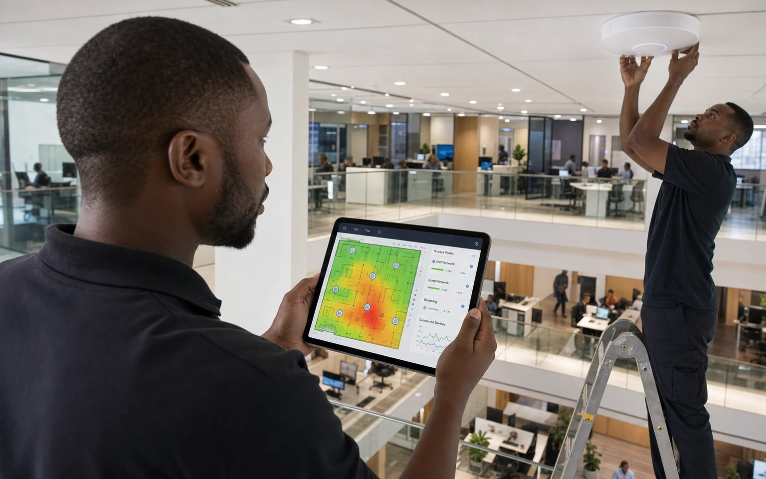 Wireless survey and design visual