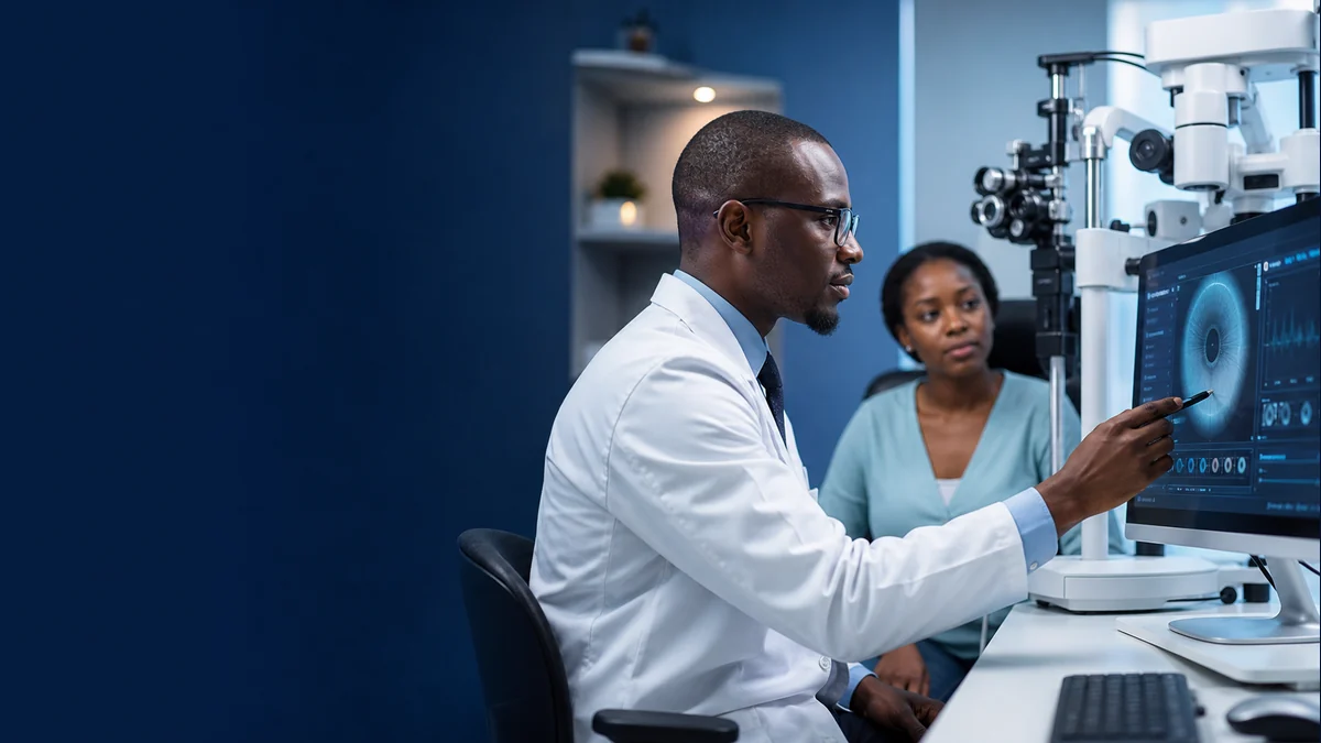 Specialist eye examinations visual